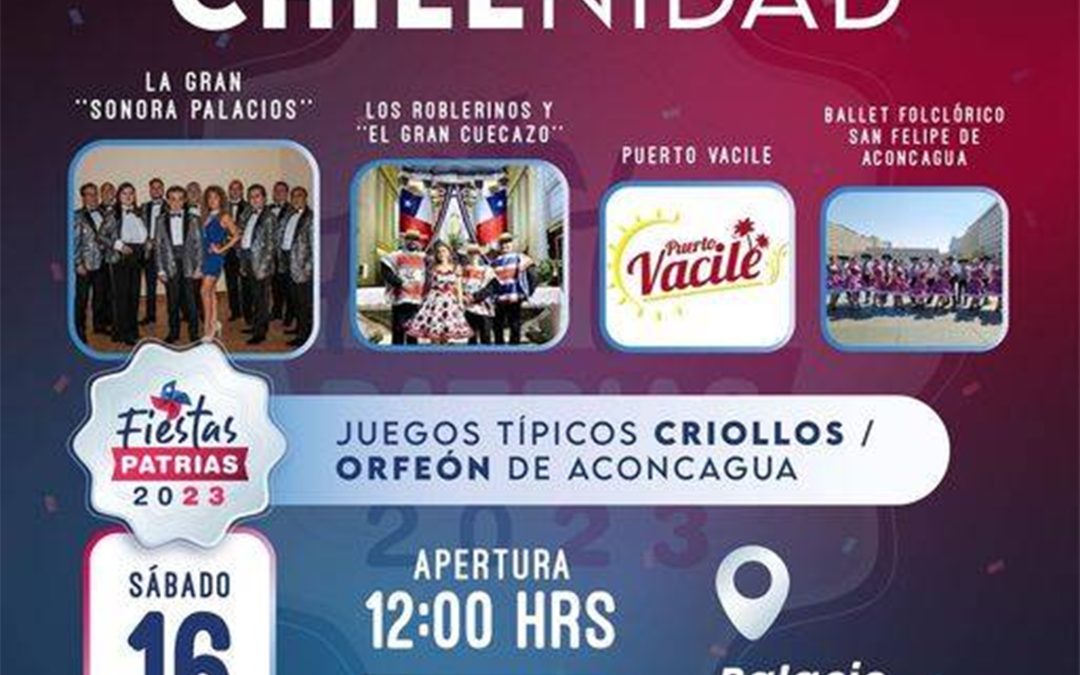 San Felipe: Las Fiestas Patrias se celebrarán en el  Parque Palacio Hacienda de Quilpué