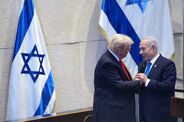 Presidente Donald Trump fue ovacionado  por el Parlamento israelí