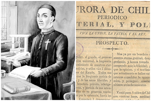 13 de Febrero:  Día Nacional de la Prensa en Chile en memoria de “La Aurora de Chile”.